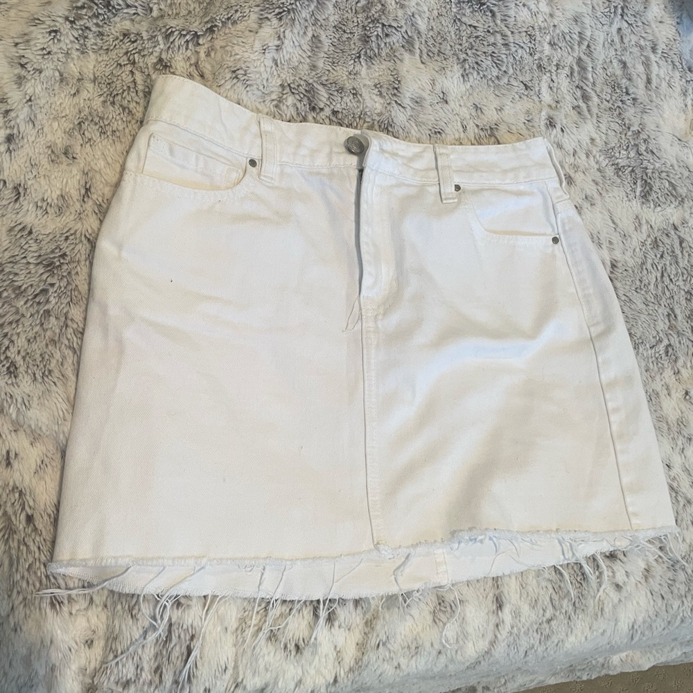 Pacsun White Denim skirt